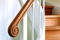 Lärchenholz-Treppe im Stil des Art Déco