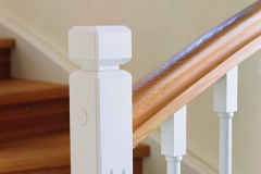 Lärchenholz-Treppe im Stil des Art Déco