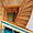 Offenes Treppenhaus mit gebogenen Außenwänden
